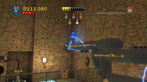 In the next area eliminate enemies and jump to the top right corner (you have to use Batman) (picture) - Chemical Crisis - Walkthrough - LEGO Batman 2: DC Super Heroes - Game Guide and Walkthrough