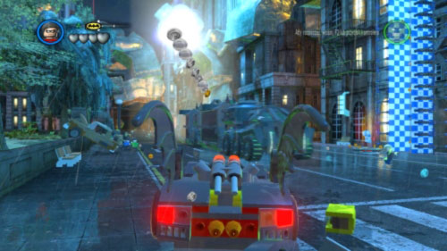 To start this mission you have to follow the Joker's vehicle (picture) - Chemical Signature - Walkthrough - LEGO Batman 2: DC Super Heroes - Game Guide and Walkthrough
