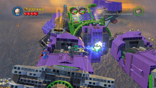 #09 - Use Lex to destroy black bricks between robot's legs - Down to Earth - Minikits - LEGO Batman 2: DC Super Heroes - Game Guide and Walkthrough