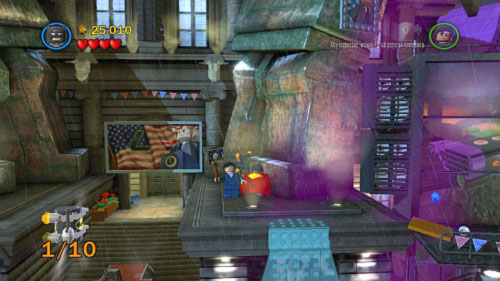 #07 - In the first location when you get to the top of frozen wall pass through man and jump behind rocks - The Next President - Minikits - LEGO Batman 2: DC Super Heroes - Game Guide and Walkthrough