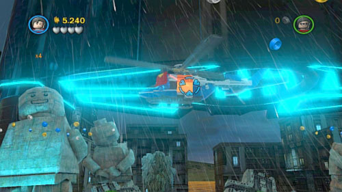 #02 - Fly up and use laser to destroy chopper's doors - Heroes Unite - Minikits - LEGO Batman 2: DC Super Heroes - Game Guide and Walkthrough