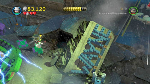#03 - On the right side of electric machine (right side of the location) there is a mark on the ground - Heroes Unite - Minikits - LEGO Batman 2: DC Super Heroes - Game Guide and Walkthrough