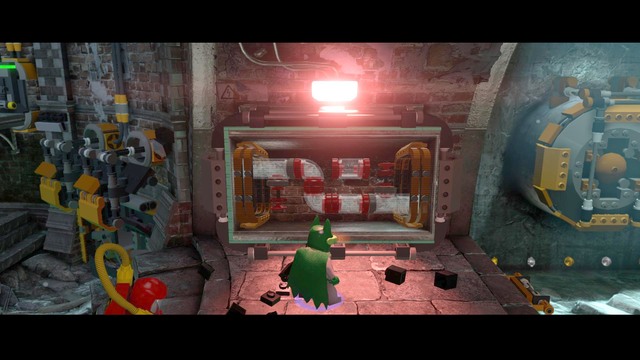 Rearrange the bricks so to create a water flow as shown in the picture above - Pursuers in the Sewers - Walkthrough - LEGO Batman 3: Beyond Gotham - Game Guide and Walkthrough
