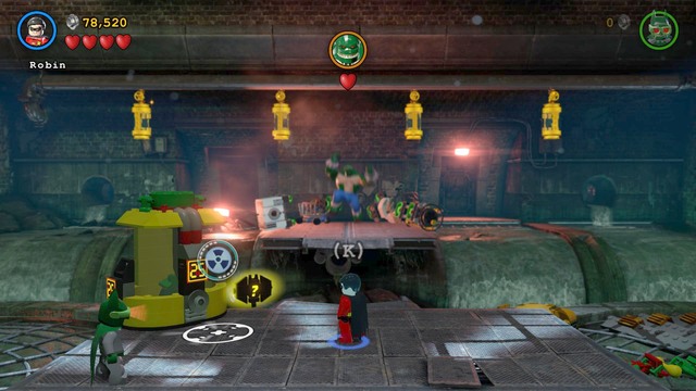 Now move to the center, smash all the objects there, and use thus acquired bricks to build a machine - Pursuers in the Sewers - Walkthrough - LEGO Batman 3: Beyond Gotham - Game Guide and Walkthrough