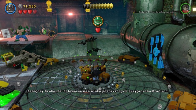 When you get to the other side of the sewer you will come to Killer Croc boss fight - Pursuers in the Sewers - Walkthrough - LEGO Batman 3: Beyond Gotham - Game Guide and Walkthrough