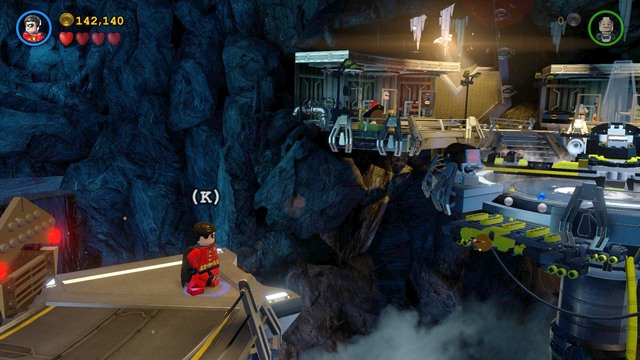 Go down to the lower level and to the right side of the cave - Breaking BATS! - Walkthrough - LEGO Batman 3: Beyond Gotham - Game Guide and Walkthrough