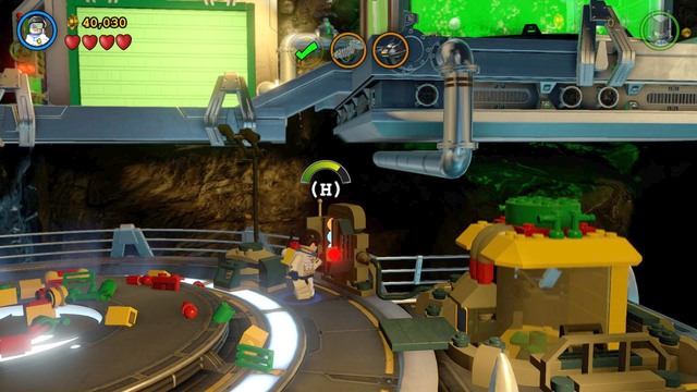 After smashing the objects, switch back to Robin and approach the console while wearing the Techno Suit, in order to create a machine - Space Suits You, Sir! - Walkthrough - LEGO Batman 3: Beyond Gotham - Game Guide and Walkthrough