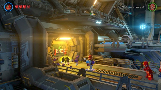 After watching a cut-scene, destroy the two lasers by the nearby entrance - Space Station Infestation - Walkthrough - LEGO Batman 3: Beyond Gotham - Game Guide and Walkthrough
