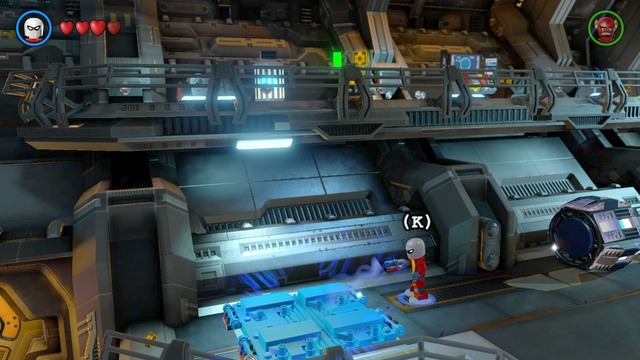 Go up the stairs and destroy the blue hatch - Space Station Infestation - Walkthrough - LEGO Batman 3: Beyond Gotham - Game Guide and Walkthrough