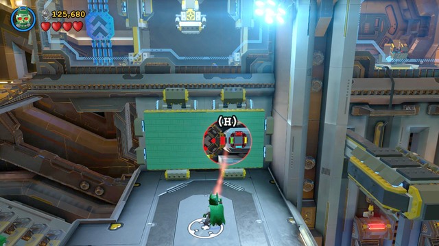 As soon as you do that, a button will appear on the wall - Space Station Infestation - Walkthrough - LEGO Batman 3: Beyond Gotham - Game Guide and Walkthrough