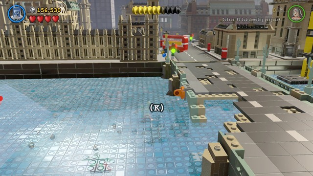 When you get to the next part of the city use Batmans Scuba Suit and swim toward the plug on the bridge on the right - Europe Against It - Walkthrough - LEGO Batman 3: Beyond Gotham - Game Guide and Walkthrough