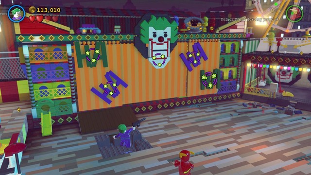 Use the resulting bricks to create a platform, and switch to Jokers Sphere Suit - Big Trouble in Little Gotham - Walkthrough - LEGO Batman 3: Beyond Gotham - Game Guide and Walkthrough