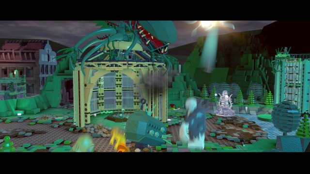 Each destroyed plant unblocks one obstacle in the central greenhouse - Big Trouble in Little Gotham - Walkthrough - LEGO Batman 3: Beyond Gotham - Game Guide and Walkthrough