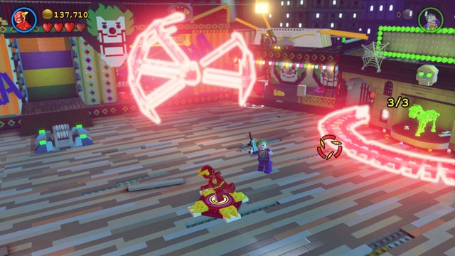 When you are up there, destroy all the objects and use the resulting bricks to build a treadmill - Big Trouble in Little Gotham - Walkthrough - LEGO Batman 3: Beyond Gotham - Game Guide and Walkthrough