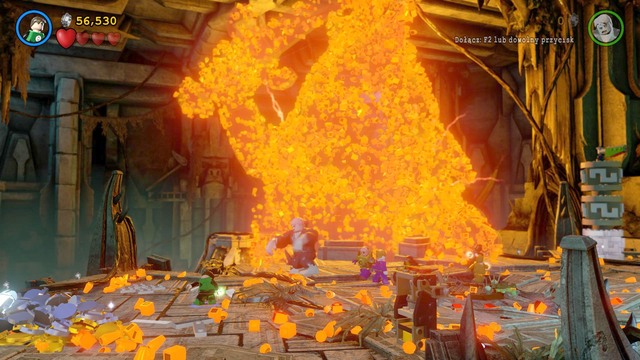 The fight continues, as Larfleeze manages to escape and summon the dragon again - Need for Greed - Walkthrough - LEGO Batman 3: Beyond Gotham - Game Guide and Walkthrough