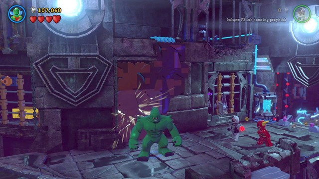 In the next area switch characters to Martian Manhunter and start beating enemies - Jailhouse Nok - Walkthrough - LEGO Batman 3: Beyond Gotham - Game Guide and Walkthrough