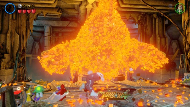 Larfleeze boss fight appears in the mission Need for Greed - Larfleeze - Boss Fights and Tactics - LEGO Batman 3: Beyond Gotham - Game Guide and Walkthrough