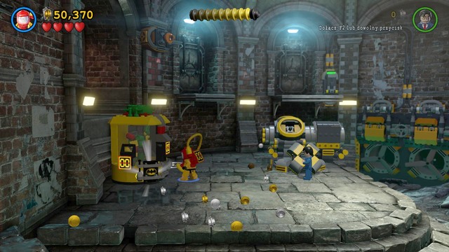 After collecting 25 bricks, use the machine at the beginning (use Robins Protection Suit to put the bricks into the device) - Minikits - Pursuers in the Sewers - secrets - LEGO Batman 3: Beyond Gotham - Game Guide and Walkthrough