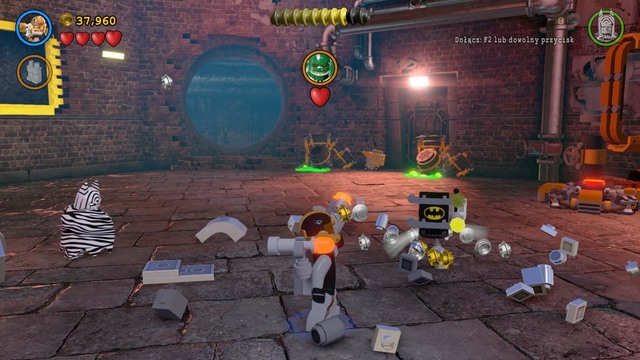 As Cyborg, approach the box and change to Demolition Suit - Minikits - Pursuers in the Sewers - secrets - LEGO Batman 3: Beyond Gotham - Game Guide and Walkthrough