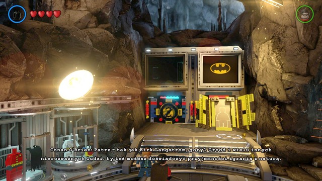To change your appearance, you have to enter the room in the middle of the Batcave - Side quests - Batcave - secrets - LEGO Batman 3: Beyond Gotham - Game Guide and Walkthrough
