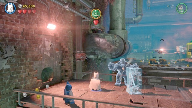 The third and the last character can be obtained near the man to which you gave the pants - Characters - Pursuers in the Sewers - secrets - LEGO Batman 3: Beyond Gotham - Game Guide and Walkthrough