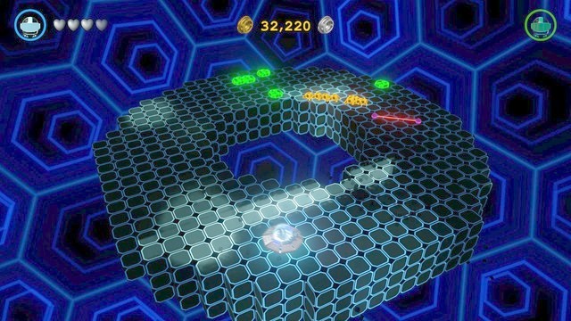 During the battle, a new unit will appear - small orbs with a laser between them that will charge at you - Virtual Reality missions - Batcave - secrets - LEGO Batman 3: Beyond Gotham - Game Guide and Walkthrough