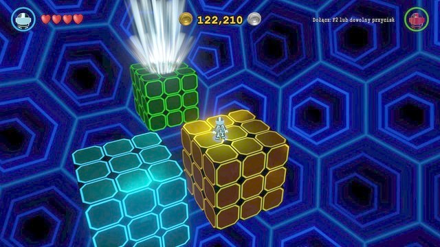 Block Hopper 4 is available after completing Block Hopper 3 - Virtual Reality missions - Batcave - secrets - LEGO Batman 3: Beyond Gotham - Game Guide and Walkthrough