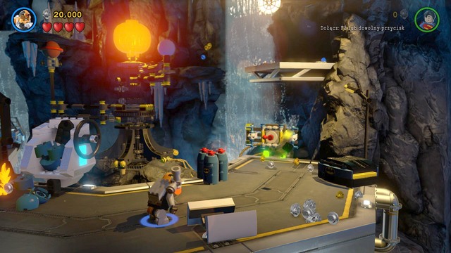To unlock the first Character, you have to go to the end of this location (to the right) and destroy the objects located there - Characters - Breaking BATS! - secrets - LEGO Batman 3: Beyond Gotham - Game Guide and Walkthrough