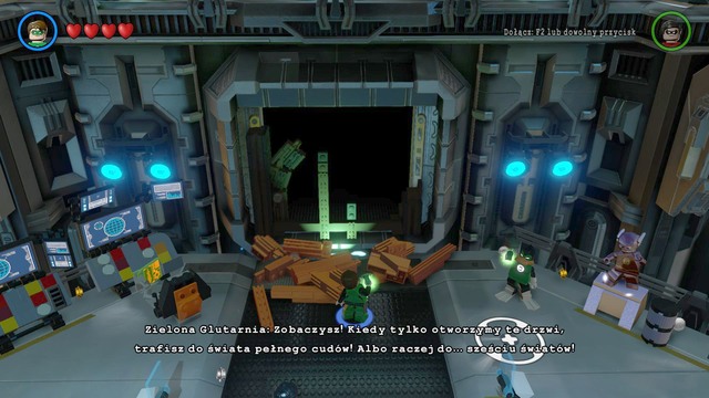 Build the second part of the passage from the bricks on the ground - Side quests - Watchtower - secrets - LEGO Batman 3: Beyond Gotham - Game Guide and Walkthrough