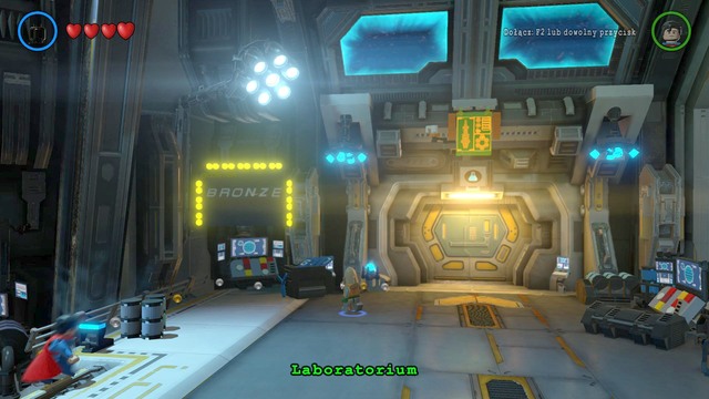 To successfully complete the mission, you have to destroy the Bronze sign - Side quests - Watchtower - secrets - LEGO Batman 3: Beyond Gotham - Game Guide and Walkthrough