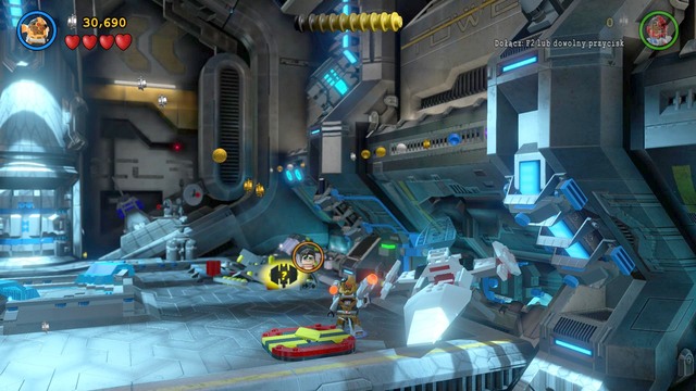 When inside the station, as Superman, fly to the right side and pull the lever to stop the electricity flowing to the ship that you can see in the picture - Adam West / Red Brick - Space Suits You, Sir! - secrets - LEGO Batman 3: Beyond Gotham - Game Guide and Walkthrough