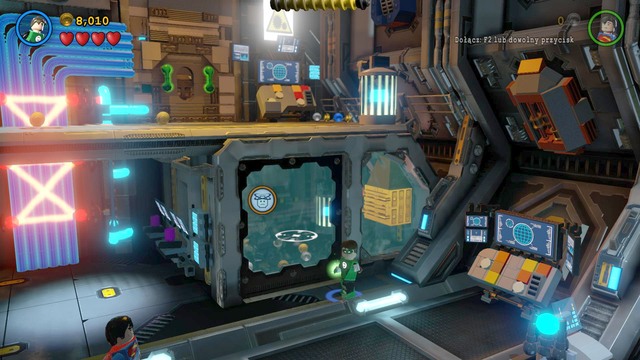 To unlock the fifth Minikit, you need to approach the glass barrier shown in the picture (as Martian Manhunter) and start to control the mind of the worker standing there - Minikits - Space Station Infestation - secrets - LEGO Batman 3: Beyond Gotham - Game Guide and Walkthrough