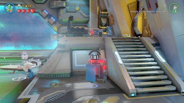 The second character can be obtained by hacking the terminal located in the right part of the room - Characters - The Big Grapple - secrets - LEGO Batman 3: Beyond Gotham - Game Guide and Walkthrough