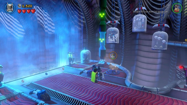 To rescue Adam West, go to the right at the beginning of the location and use the platform for Green Lantern - Adam West / Red Brick - The Lantern Menace - secrets - LEGO Batman 3: Beyond Gotham - Game Guide and Walkthrough