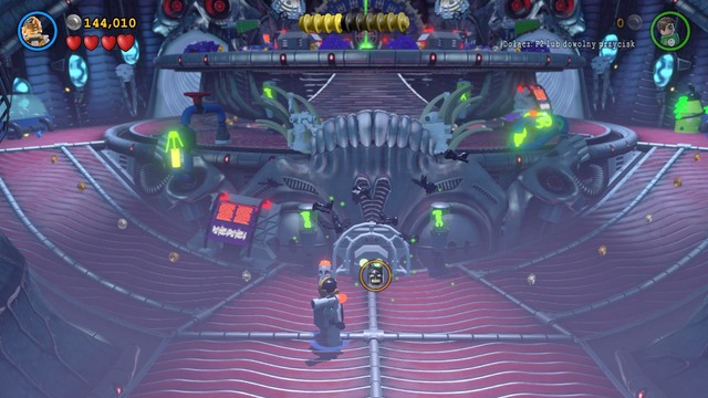 In the last-but-one room, as Batman, approach the mechanism and use Sensor Suit - Characters - The Lantern Menace - secrets - LEGO Batman 3: Beyond Gotham - Game Guide and Walkthrough