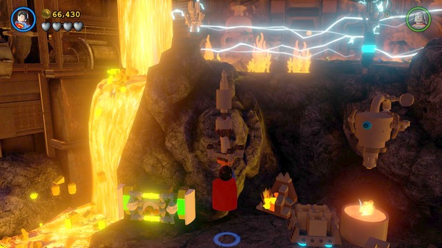 The fourth rope is located in the place where you fight Sinestros minion and destroy his laser - Minikits - Aw-Qward Situation - secrets - LEGO Batman 3: Beyond Gotham - Game Guide and Walkthrough