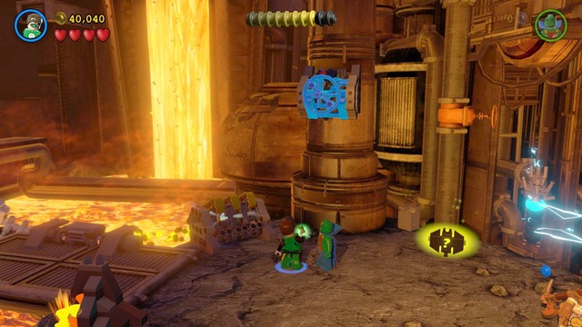 You can unlock the first character in the part when you encounter the electric barrier with hammers - Characters - Aw-Qward Situation - secrets - LEGO Batman 3: Beyond Gotham - Game Guide and Walkthrough