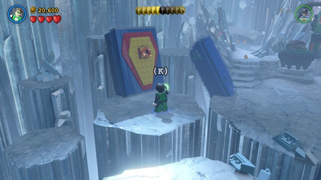 The fifth Minikit can be found in the central part of the cave - Minikits - Breaking the Ice - secrets - LEGO Batman 3: Beyond Gotham - Game Guide and Walkthrough