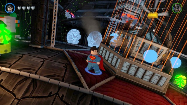 To obtain this Gold Brick, located behind a laser barrier, you have to destroy five power sources - Gold Bricks - Odym - secrets - LEGO Batman 3: Beyond Gotham - Game Guide and Walkthrough