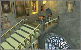 You will get to the Grand Staircase (M2 - Walkthrough - Year 1 Part 1 - Walkthrough - LEGO Harry Potter: Years 1-4 - Game Guide and Walkthrough