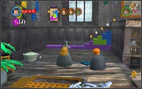 Keep following the ghost and you will eventually reach the Charms Class (M4 - Walkthrough - Year 1 Part 1 - Walkthrough - LEGO Harry Potter: Years 1-4 - Game Guide and Walkthrough