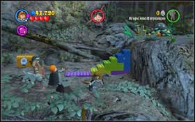 Dig up the blue brick sticking out of the ground with Fang #1 and then use whichever character to knock down the yellow and blue bricks attached to the wall - Walkthrough - Year 1 Part 2 - Walkthrough - LEGO Harry Potter: Years 1-4 - Game Guide and Walkthrough