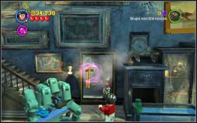 Now wave by the painting and throw the pot (WL) into the chimney #1 - Walkthrough - Year 2 Part 1 - Walkthrough - LEGO Harry Potter: Years 1-4 - Game Guide and Walkthrough