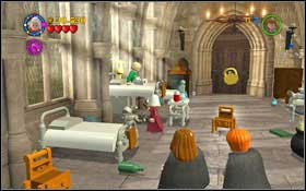 By the bed of one of the patients on the right, you will find a skull - Walkthrough - Year 2 Part 1 - Walkthrough - LEGO Harry Potter: Years 1-4 - Game Guide and Walkthrough