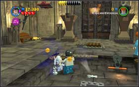 In the middle of the room you will find three bricks, place them (WL) in the right order - Walkthrough - Year 3 Part 2 - Walkthrough - LEGO Harry Potter: Years 1-4 - Game Guide and Walkthrough