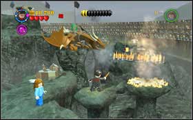 Jump up and place the platform (WL) in the middle of the pit #1 - Walkthrough - Year 4 Part 1 - Walkthrough - LEGO Harry Potter: Years 1-4 - Game Guide and Walkthrough