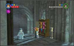Ron (Girl Disguise): read the signs on the shelf at the beginning of the corridor - Bonuses - Year 1 - Walkthrough - LEGO Harry Potter: Years 1-4 - Game Guide and Walkthrough