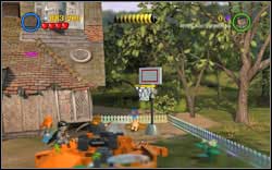 George Weasley: Right next to the basketball basket you will find a digging spot - use an animal which can dig - Bonuses - Year 2 - Walkthrough - LEGO Harry Potter: Years 1-4 - Game Guide and Walkthrough