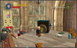 Gryffindor (red): At the back of the second room there's a safe - use a character with a key - Bonuses - Year 2 - Walkthrough - LEGO Harry Potter: Years 1-4 - Game Guide and Walkthrough