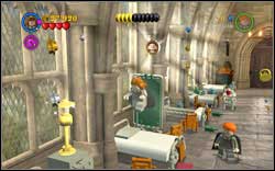Dobby: The token is above one of the beds in the Hospital wing, jump off one of the beds to reach it - Bonuses - Year 2 - Walkthrough - LEGO Harry Potter: Years 1-4 - Game Guide and Walkthrough